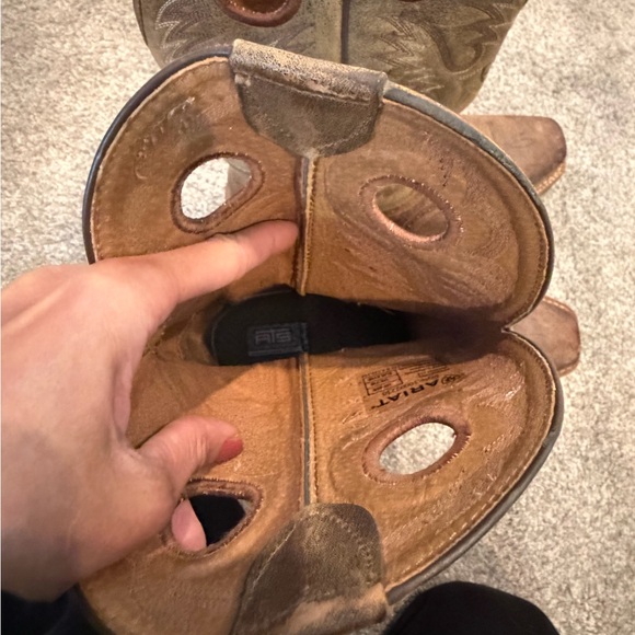 Ariat Mens (or Womens) Tan/Brown Western Cowboy Boots Size US 8EE Style 10002230 - Picture 15 of 16